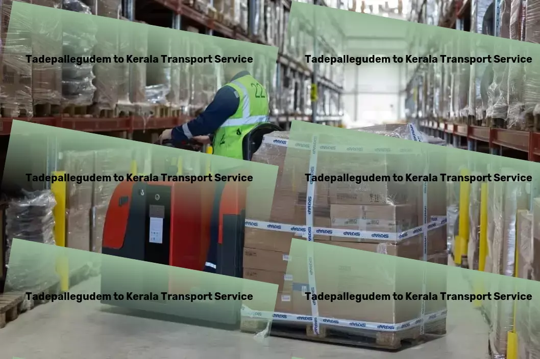 Tadepallegudem to Kerala Bike Transport And Scooty Courier Inter-regional trucking services